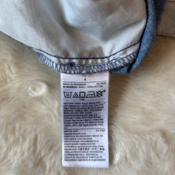 Gap City Shorts Womens Juniors Size 0 Blue Cotton Pockets Casual Walking EUC - Picture 6 of 9